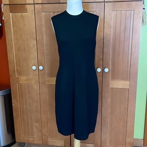 St. John Basics black sleeveless knit dress. Size 8